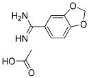 BENZO[1,3]DIOXOLE-5-CARBOXAMIDINE ACETATE 结构式