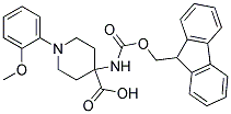 4-(((9H-FLUOREN-9-YL)METHOXY)CARBONYLAMINO)-1-(2-METHOXYPHENYL)PIPERIDINE-4-CARBOXYLIC ACID 结构式