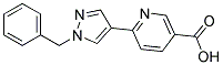 6-(1-Benzyl-1H-pyrazol-4-yl)nicotinic acid 结构式