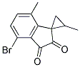 4-BROMO-7-METHYL-1,1-(PROPYLENEDIOXO)-INDANE 结构式