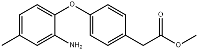 METHYL 2-[4-(2-AMINO-4-METHYLPHENOXY)PHENYL]-ACETATE 结构式