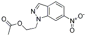 ACETIC ACID 2-(6-NITRO-INDAZOL-1-YL)-ETHYL ESTER 结构式