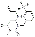 6-(Allylamino)-3-methyl-1-[3-(trifluoromethyl)benzyl]pyrimidine-2,4(1H,3H)-dione 结构式