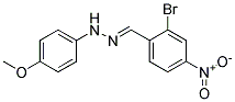 N-(2-BROMO-4-NITRO-BENZYLIDENE)-N'-(4-METHOXY-PHENYL)-HYDRAZINE 结构式