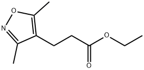 3-(3,5-二甲基异恶唑-4-基)丙酸乙酯 结构式