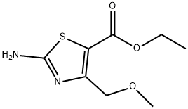 2-亚氨基-4-(甲氧基甲基)-2,3-二氢噻唑-5-羧酸乙酯 结构式