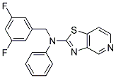 N-(3,5-DIFLUOROBENZYL)-N-PHENYL[1,3]THIAZOLO[4,5-C]PYRIDIN-2-AMINE 结构式