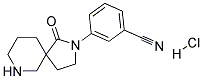 3-(1-OXO-2,7-DIAZASPIRO[4.5]DECAN-2-YL)BENZONITRILE HYDROCHLORIDE 结构式