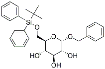 BENZYL-6-O-(TERT-BUTYLDIPHENYLSILYL)-ALPHA-D-GLUCOPYRANOSIDE 结构式