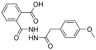 2-(N'-[2-(4-METHOXY-PHENYL)-ACETYL]-HYDRAZINOCARBONYL)-BENZOIC ACID 结构式