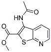 METHYL 3-(ACETYLAMINO)THIENO[2,3-B]PYRIDINE-2-CARBOXYLATE 结构式