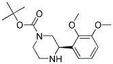 (R)-3-(2,3-DIMETHOXY-PHENYL)-PIPERAZINE-1-CARBOXYLIC ACID TERT-BUTYL ESTER 结构式
