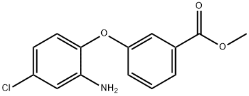 METHYL 3-(2-AMINO-4-CHLOROPHENOXY)BENZOATE 结构式