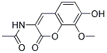 N-(7-HYDROXY-8-METHOXY-2-OXO-2H-CHROMEN-3-YL)-ACETAMIDE 结构式