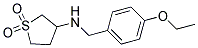 N-(4-ETHOXYBENZYL)TETRAHYDROTHIOPHEN-3-AMINE 1,1-DIOXIDE 结构式