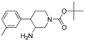 TERT-BUTYL 3-AMINO-4-M-TOLYLPIPERIDINE-1-CARBOXYLATE 结构式