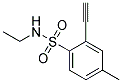 N-ETHYL-2-ETHYNYL-4-METHYL-BENZENE-SULFONAMIDE 结构式