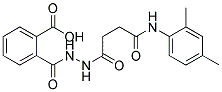 2-(N'-[3-(2,4-DIMETHYL-PHENYLCARBAMOYL)-PROPIONYL]-HYDRAZINOCARBONYL)-BENZOIC ACID 结构式