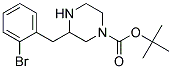 3-(2-BROMO-BENZYL)-PIPERAZINE-1-CARBOXYLIC ACID TERT-BUTYL ESTER 结构式