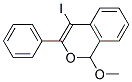 4-IODO-1-METHOXY-3-PHENYL-1H-ISOCHROMENE 结构式