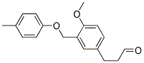 3-(4-METHOXY-3-P-TOLYLOXYMETHYL-PHENYL)-PROPIONALDEHYDE 结构式