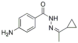 4-AMINO-BENZOIC ACID (1-CYCLOPROPYL-ETHYLIDENE)-HYDRAZIDE 结构式