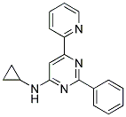 N-CYCLOPROPYL-2-PHENYL-6-PYRIDIN-2-YLPYRIMIDIN-4-AMINE 结构式