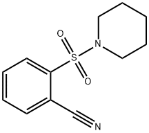 2-(哌啶-1-磺酰基)苄腈 结构式