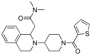 N,N-DIMETHYL-2-(2-[1-(2-THIENYLCARBONYL)PIPERIDIN-4-YL]-1,2,3,4-TETRAHYDROISOQUINOLIN-1-YL)ACETAMIDE 结构式