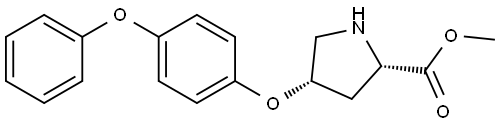 METHYL (2S,4S)-4-(4-PHENOXYPHENOXY)-2-PYRROLIDINECARBOXYLATE 结构式