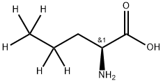 L-2-AMINOPENTANOIC-4,4,5,5,5-D5 ACID 结构式