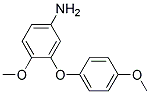 4-METHOXY-3-(4-METHOXYPHENOXY)ANILINE 结构式