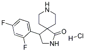 4-(2,4-DIFLUOROPHENYL)-2,8-DIAZASPIRO[4.5]DECAN-1-ONE HYDROCHLORIDE 结构式