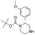 (R)-2-(3-METHOXY-PHENYL)-PIPERAZINE-1-CARBOXYLIC ACID TERT-BUTYL ESTER 结构式