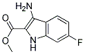 METHYL 3-AMINO-6-FLUORO-1H-INDOLE-2-CARBOXYLATE 结构式