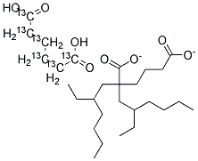 BIS(2-ETHYLHEXYL)ADIPATE (ADIPATE-13C6) 结构式