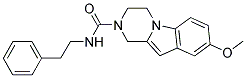 8-METHOXY-N-(2-PHENYLETHYL)-3,4-DIHYDROPYRAZINO[1,2-A]INDOLE-2(1H)-CARBOXAMIDE 结构式