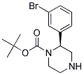 (S)-2-(3-BROMO-PHENYL)-PIPERAZINE-1-CARBOXYLIC ACID TERT-BUTYL ESTER 结构式