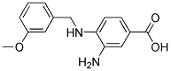 3-AMINO-4-(3-METHOXY-BENZYLAMINO)-BENZOIC ACID 结构式