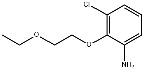 3-氯-2-(2-乙氧基乙氧基)苯胺 结构式