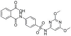 N-[4-(2,6-DIMETHOXY-PYRIMIDIN-4-YLSULFAMOYL)-PHENYL]-PHTHALAMIC ACID 结构式