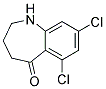 6,8-DICHLORO-1,2,3,4-TETRAHYDRO-BENZO[B]AZEPIN-5-ONE 结构式