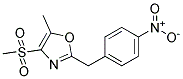 4-METHANESULFONYL-5-METHYL-2-(4-NITRO-BENZYL)-OXAZOLE 结构式