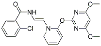 N-[1-AZA-2-[2-[(4,6-DIMETHOXYPYRIMIDIN-2-YL)OXY]PHENYL]ETHENYL]-2-CHLOROBENZAMIDE 结构式