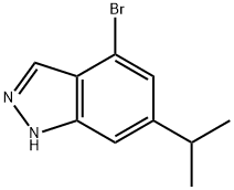 4-溴-6-异丙基-吲唑 结构式