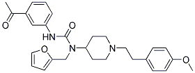 N'-(3-ACETYLPHENYL)-N-(2-FURYLMETHYL)-N-(1-[2-(4-METHOXYPHENYL)ETHYL]PIPERIDIN-4-YL)UREA 结构式