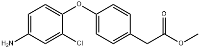 METHYL 2-[4-(4-AMINO-2-CHLOROPHENOXY)PHENYL]-ACETATE 结构式