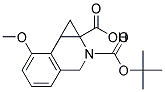 2-(TERT-BUTOXYCARBONYL)-7-METHOXY-1A,2,3,7B-TETRAHYDRO-1H-CYCLOPROPA[C]ISOQUINOLINE-1A-CARBOXYLIC ACID 结构式