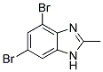 4,6-DIBROMO-2-METHYL-1H-BENZIMIDAZOLE 结构式