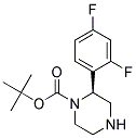 (S)-2-(2,4-DIFLUORO-PHENYL)-PIPERAZINE-1-CARBOXYLIC ACID TERT-BUTYL ESTER 结构式